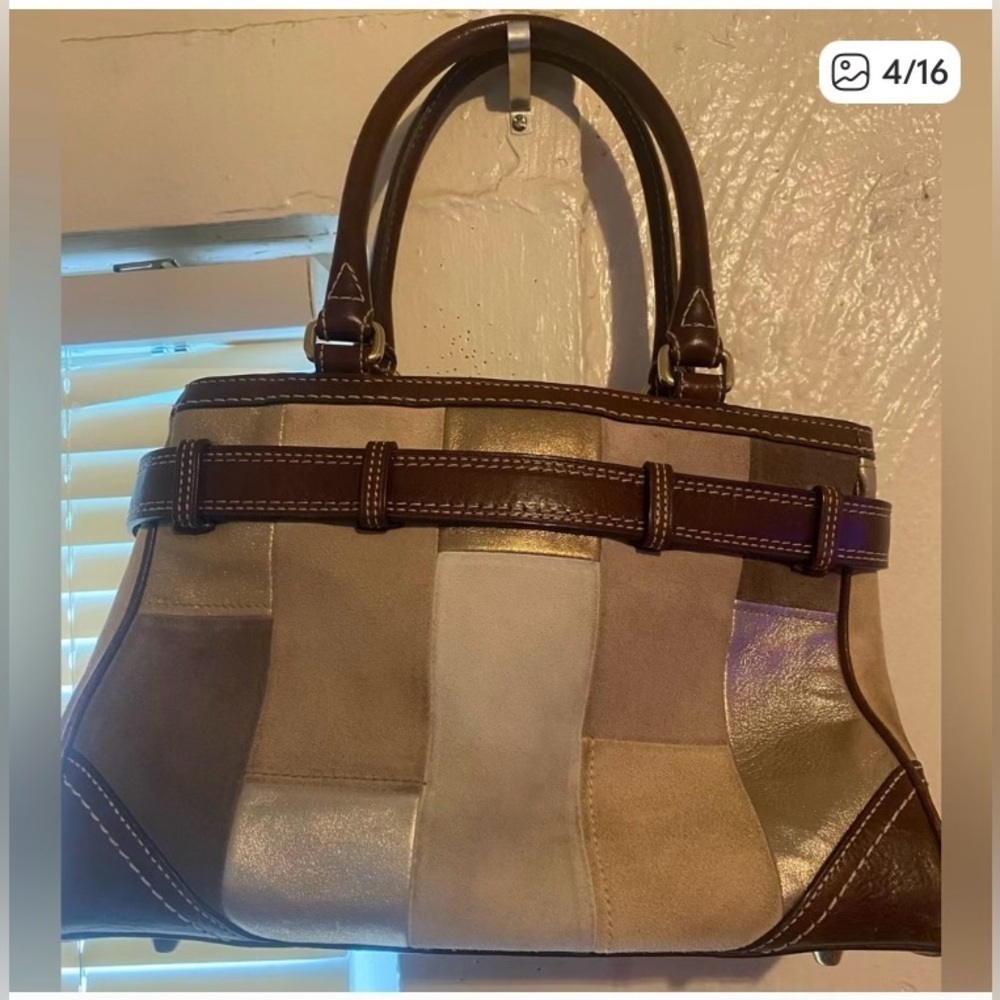 Vintage Coach multicolor patchwork bag - Picture 4 of 16